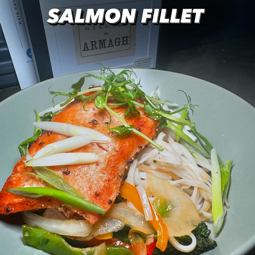 Oriental roast salmon fillet